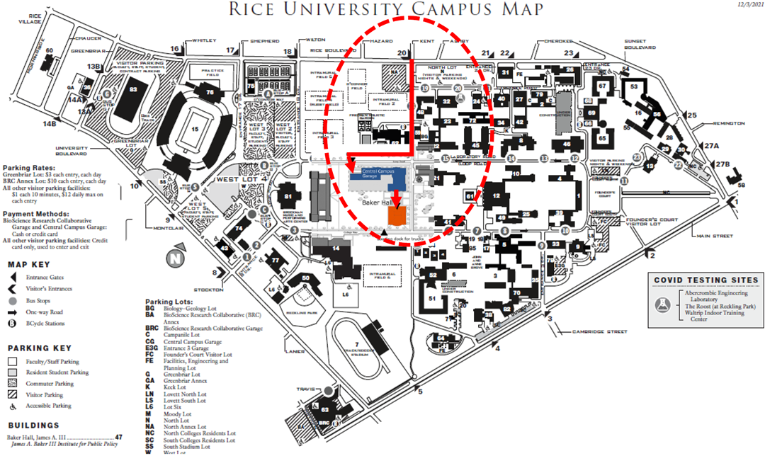 Directions to the Baker Institute of Public Policy